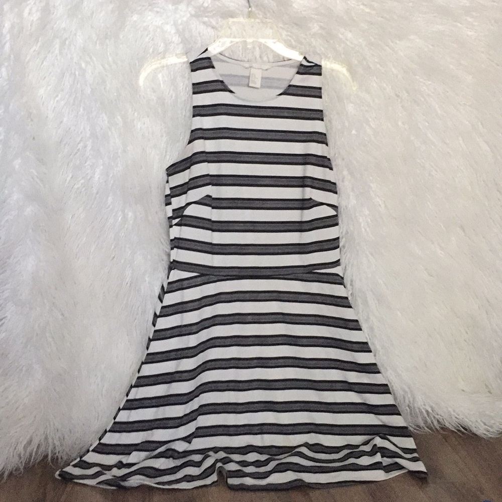 Like new stripped skater dress